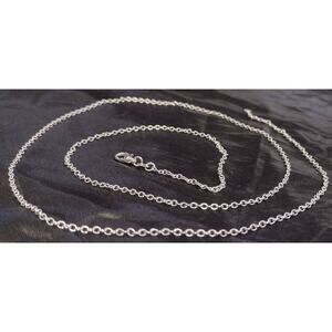 Sterling Silver 925 Plated 28 Inch Rolo Link Chain‎ Necklace New 1/16th" Wide